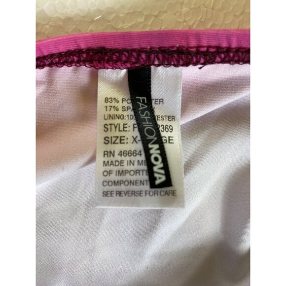 Fashion Nova Ombre Halter Bikini X-Large Pink/Beige Swimwear Sexy Beach Pool Y2K - Picture 5 of 9